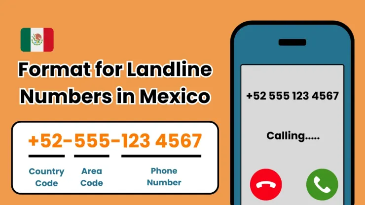 format for landline number in mexico