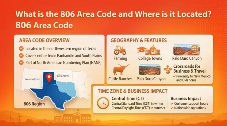 what is the 806 area code located