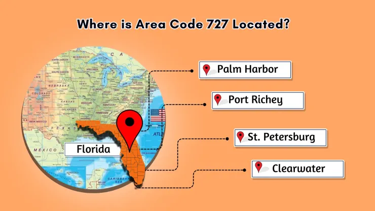 Where is Area Code 727 Located
