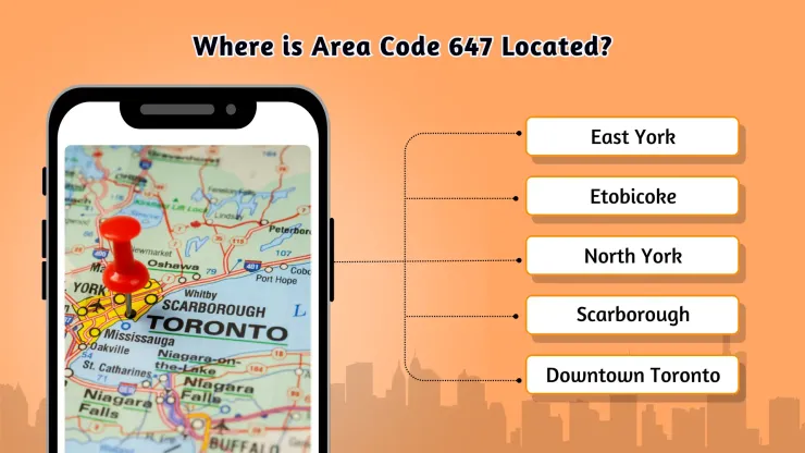 Where is Area Code 647 Located
