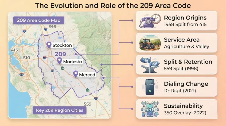 209 Area Code Evolution