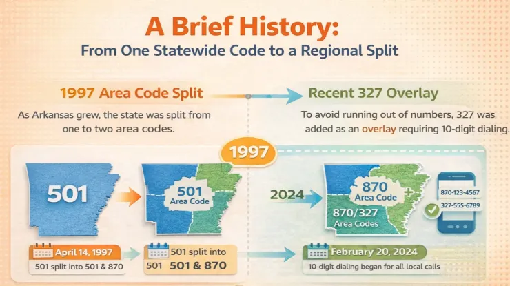 history one statewide area code 870 area code