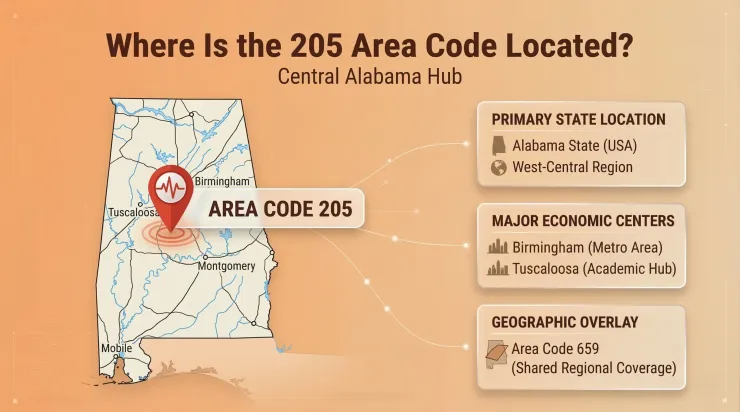205 Area Code Location